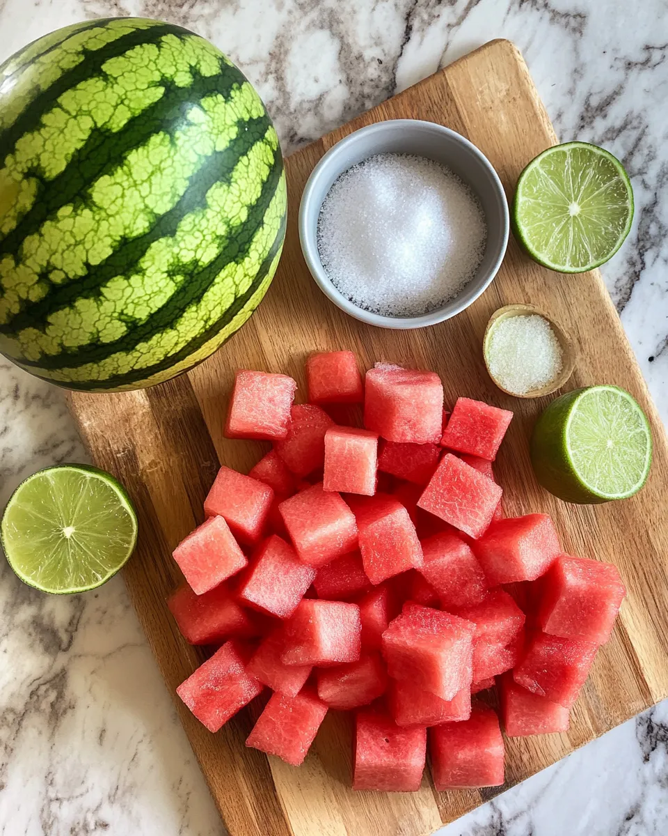 Ingredients for Chill Out This Summer with Refreshing Watermelon Sorbet