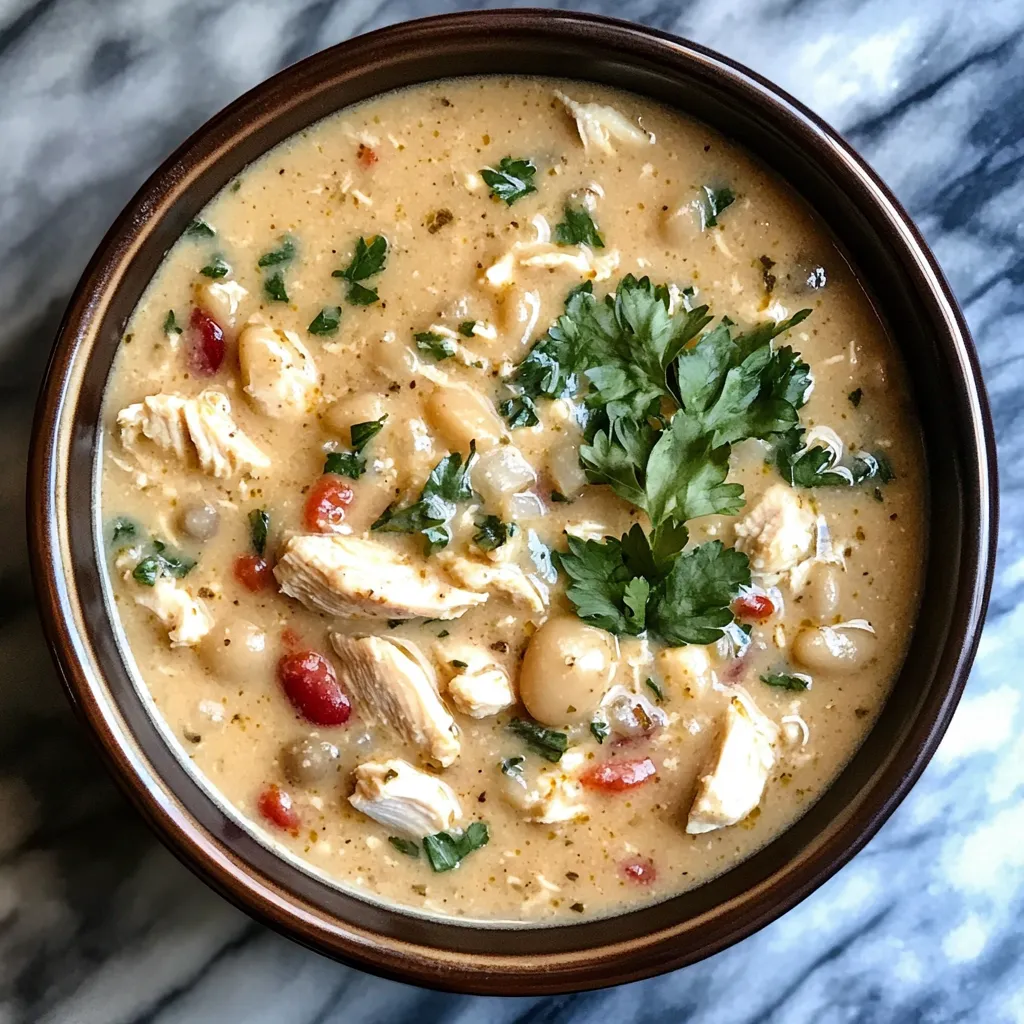 Photo of featured for Creamy Comfort: Easy White Chicken Chili in Your Crockpot
