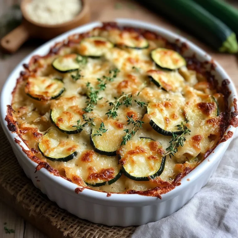 Photo of featured for Deliciously Cheesy Zucchini and Rice Gratin: A Comforting Summer Delight
