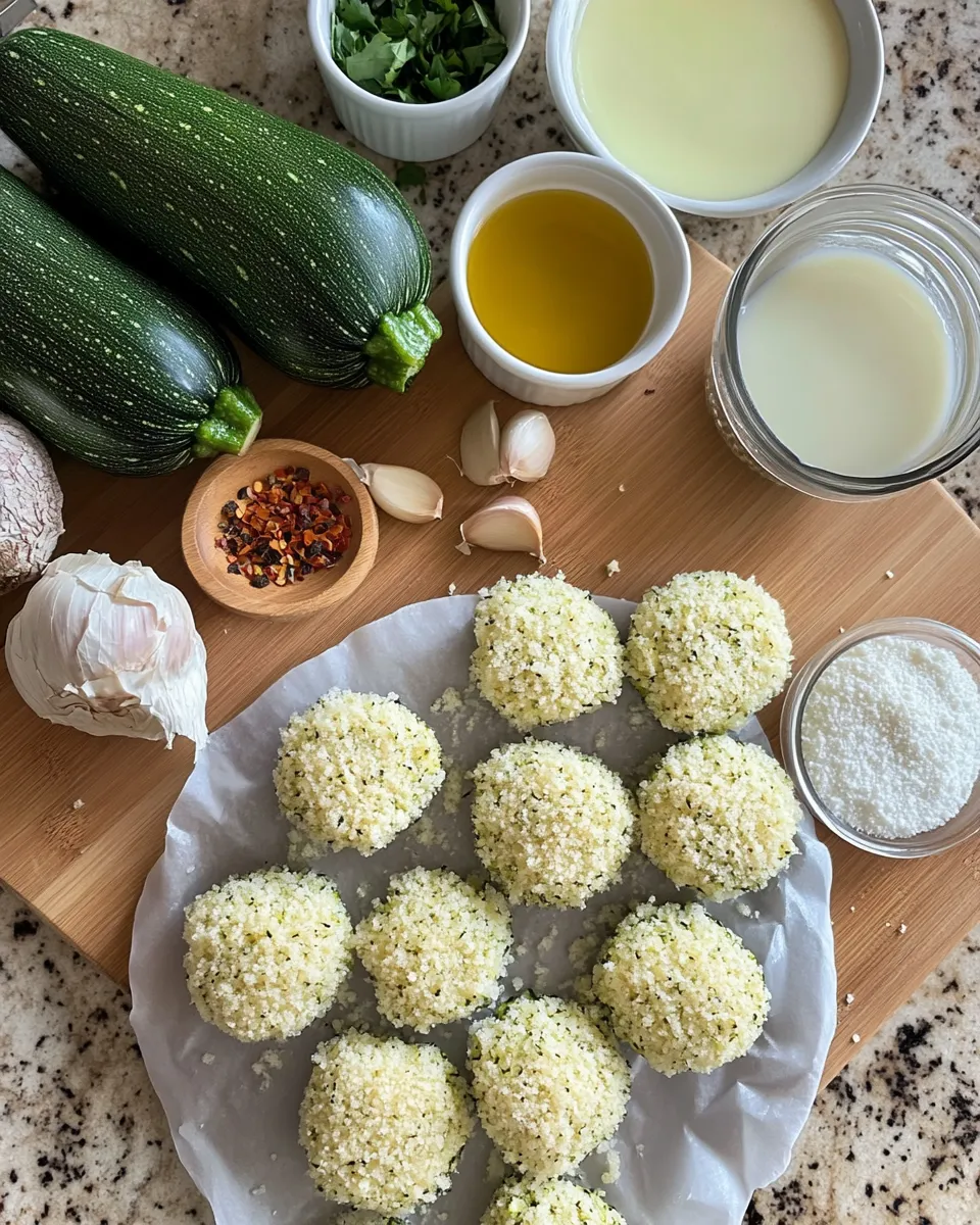 Ingredients for Irresistible Zucchini Garlic Bites That Will Steal the Show