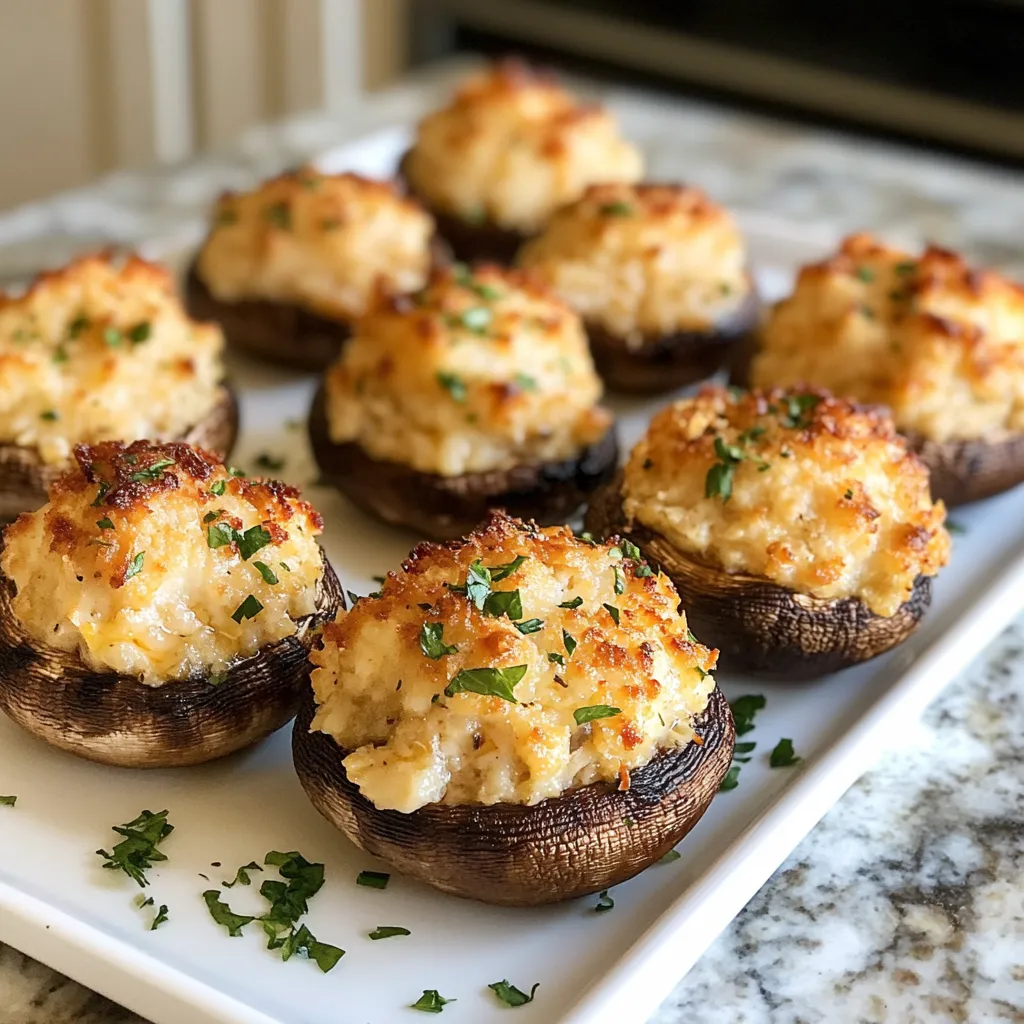 Photo of featured for Deliciously Decadent Air Fryer Crab Stuffed Mushrooms You Need to Try