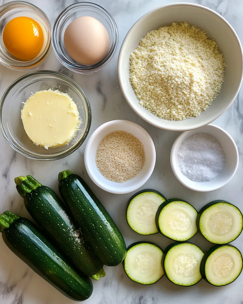 Ingredients for Crispy Air Fryer Zucchini with Parmesan: A Delicious Guilt-Free Snack