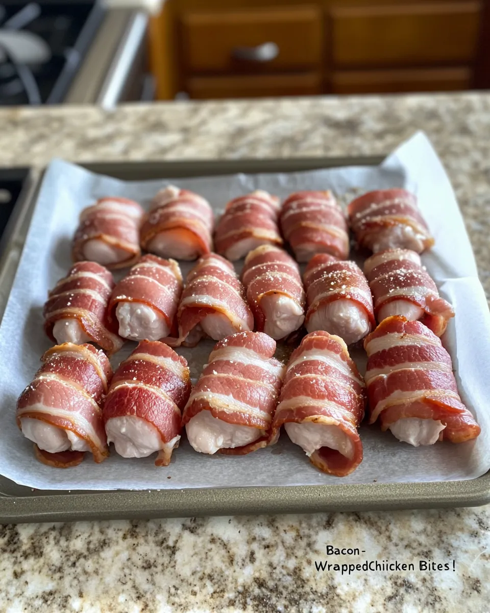 Ingredients for Sizzle and Pop: Irresistible Bacon-Wrapped Chicken Bites You'll Crave
