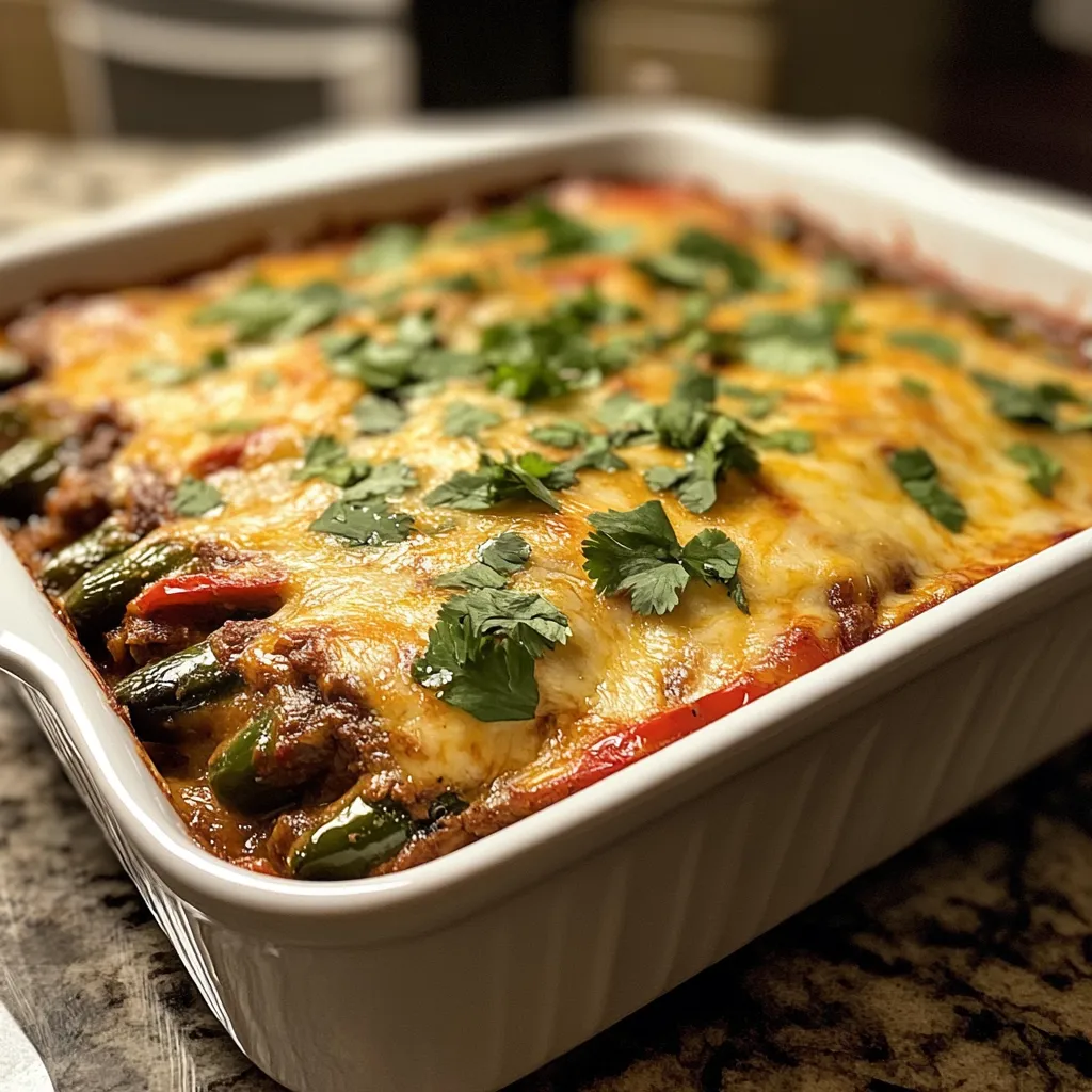 Photo of featured for Savor the Flavor: Easy Baked Beef Chiles Rellenos Casserole Delight