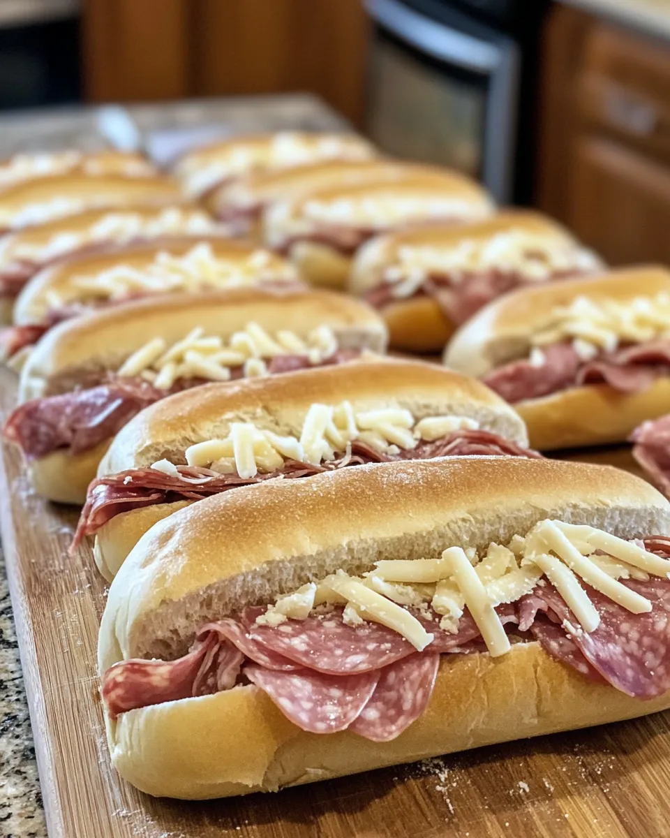 Ingredients for Irresistibly Cheesy Baked Italian Sub Sandwiches You Need to Try