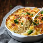 Photo of featured for Deliciously Easy Baked Potato Chicken and Broccoli Casserole You’ll Crave
