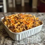 Photo of featured for Savory Comfort: Beef and Cheddar Egg Noodle Bake Delight