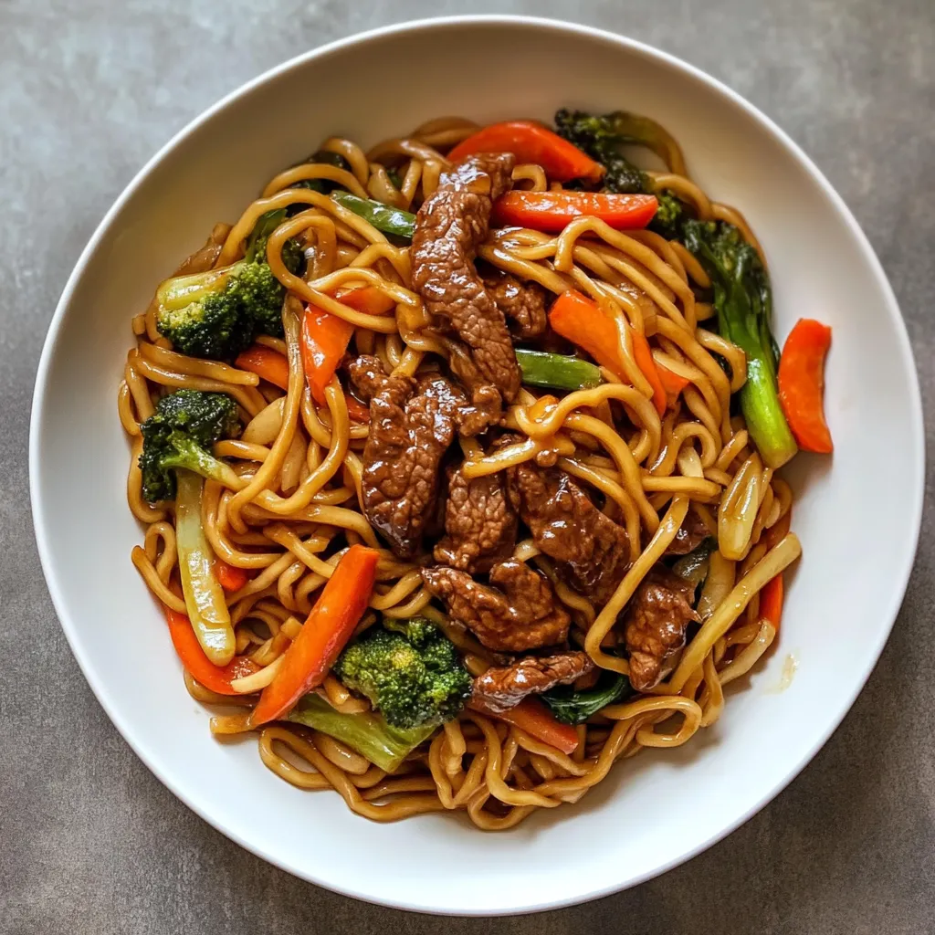 Photo of featured for Savor the Flavor: Irresistible Beef Lo Mein with Fresh Vegetables