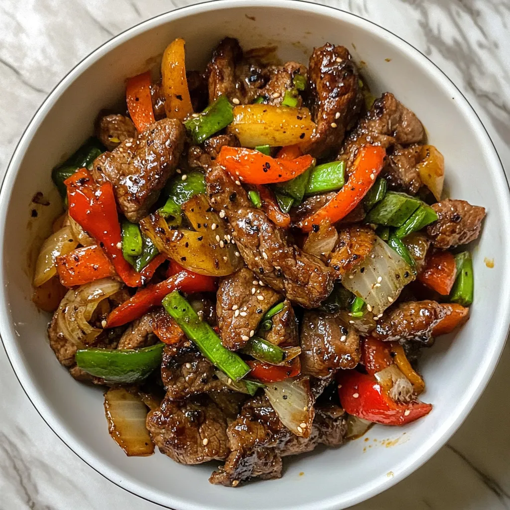 Photo of featured for Savor the Spice: Irresistible Black Pepper Beef Stir-Fry Recipe