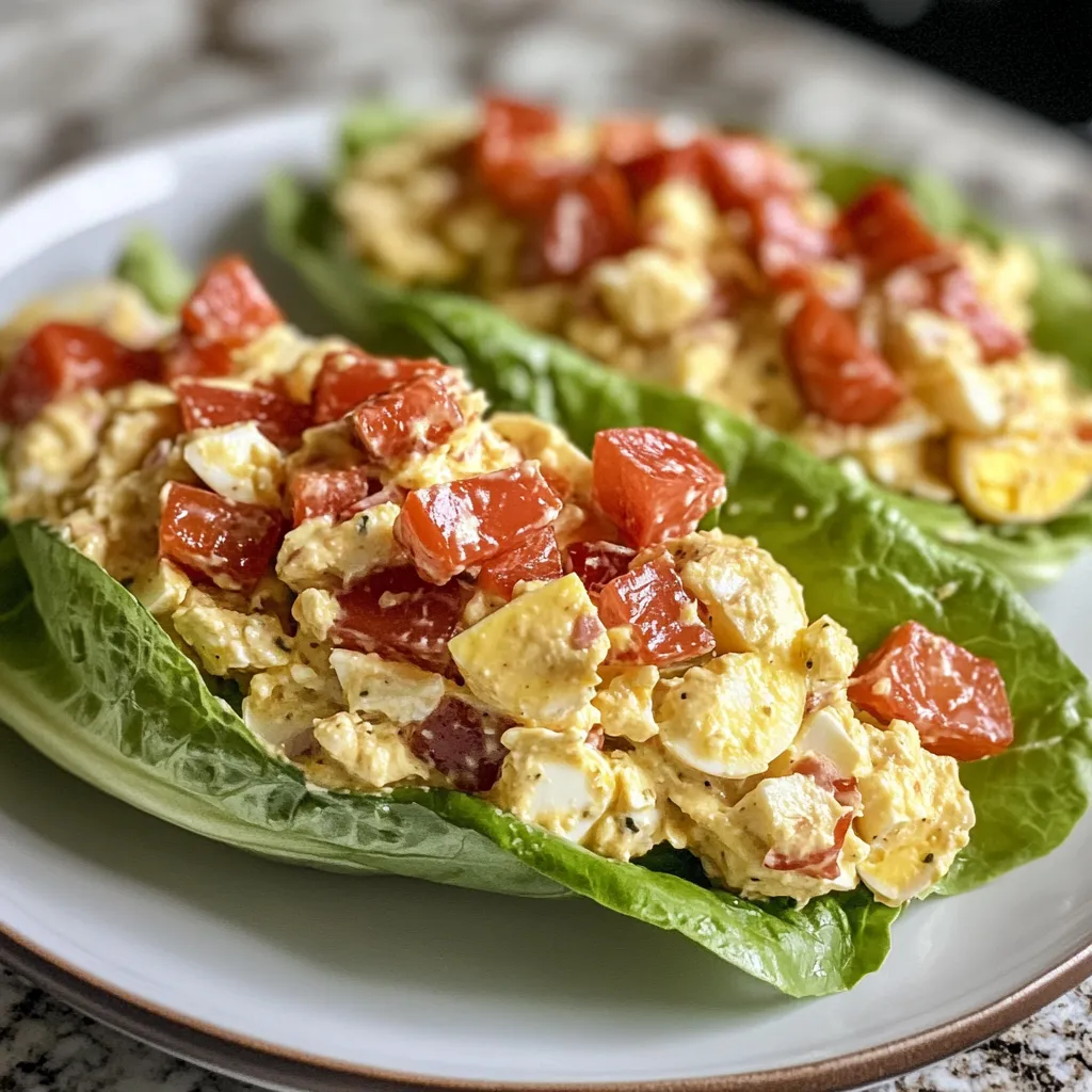 Photo of featured for Deliciously Light: BLT Egg Salad Lettuce Wraps for a Fresh Twist