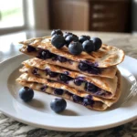 Photo of featured for Deliciously Sweet Start: Blueberry Breakfast Quesadilla Bliss