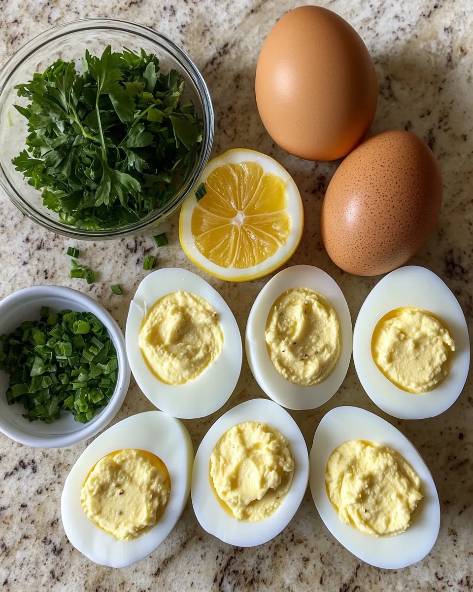 Ingredients for Boursin Deviled Eggs: A Gourmet Twist on a Classic Favorite