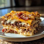 Photo of featured for Savor the Morning: Irresistible Breakfast Bacon Cheeseburger Lasagna Delight