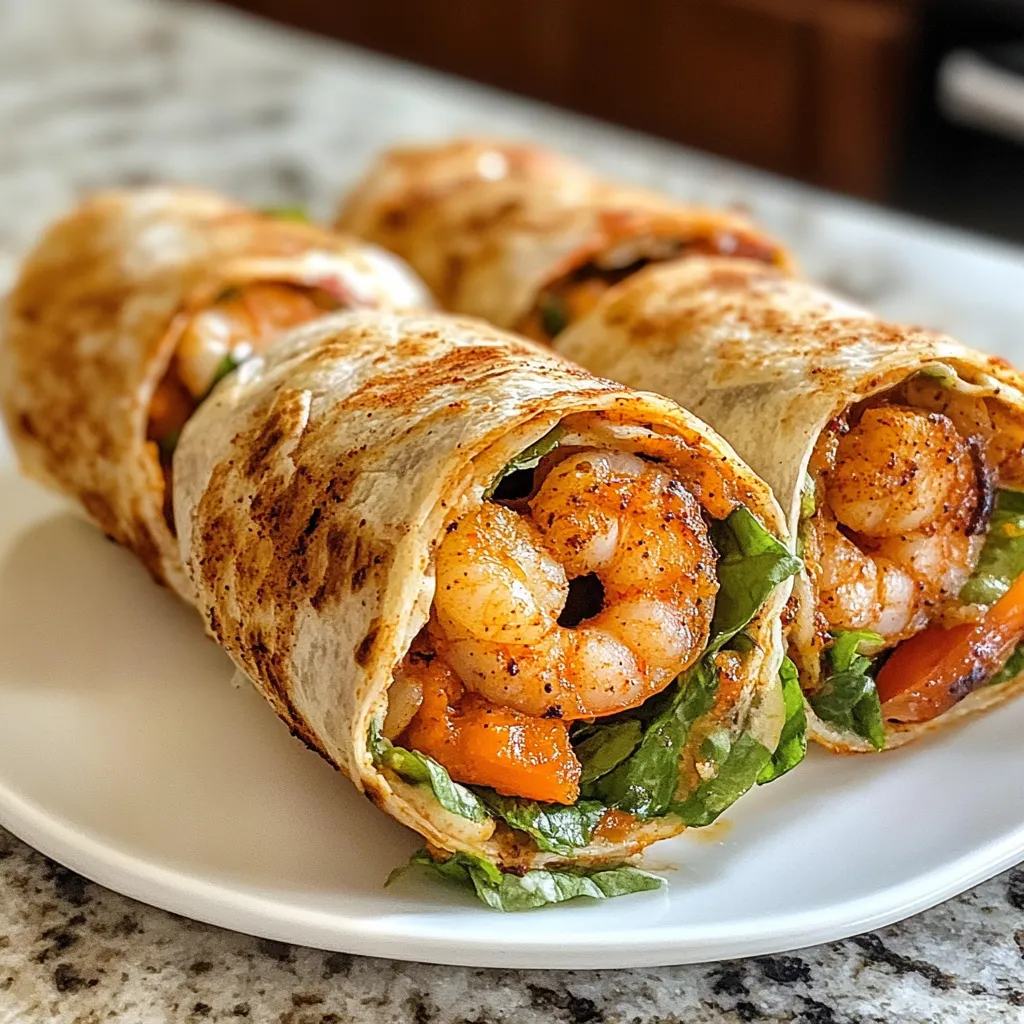Photo of featured for Savor the Spice: Irresistible Cajun Parmesan Shrimp Wraps