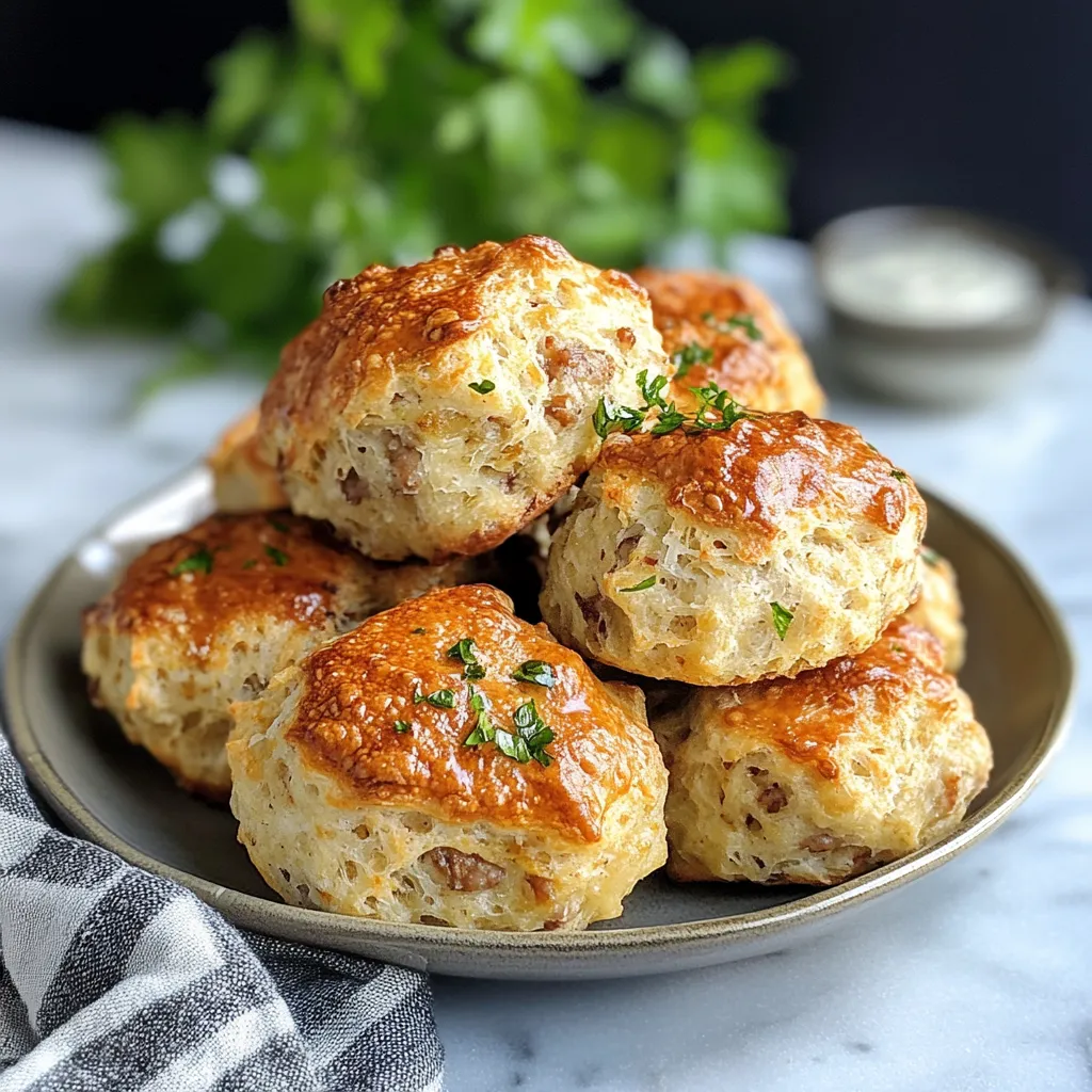 Photo of featured for Cheesy Sausage Biscuit Bliss: A Recipe You Can't Resist