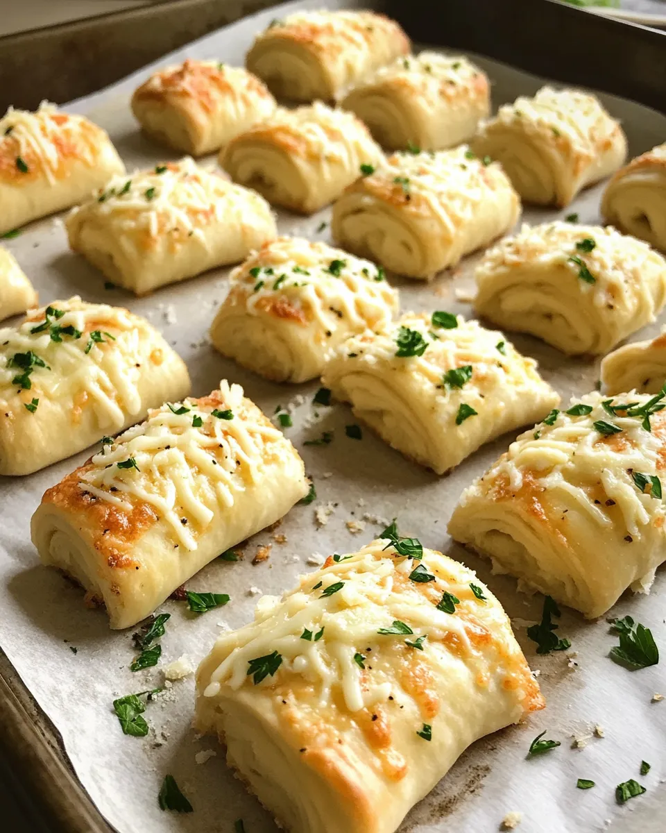 Ingredients for Indulge in Irresistible Cheesy Garlic Butter Rollups: A Perfect Appetizer Delight