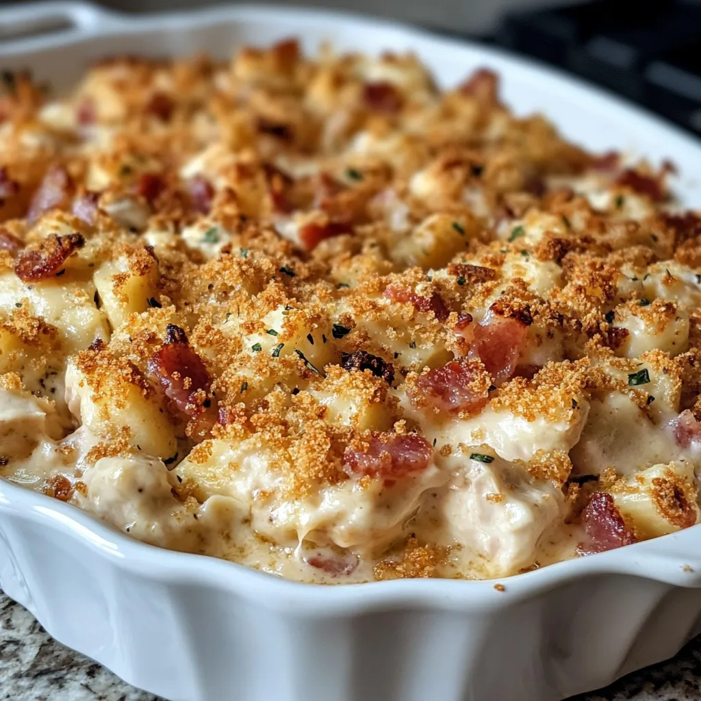 Photo of featured for Savor the Crunch: Irresistible Chicken Bacon Crunch Casserole Delight