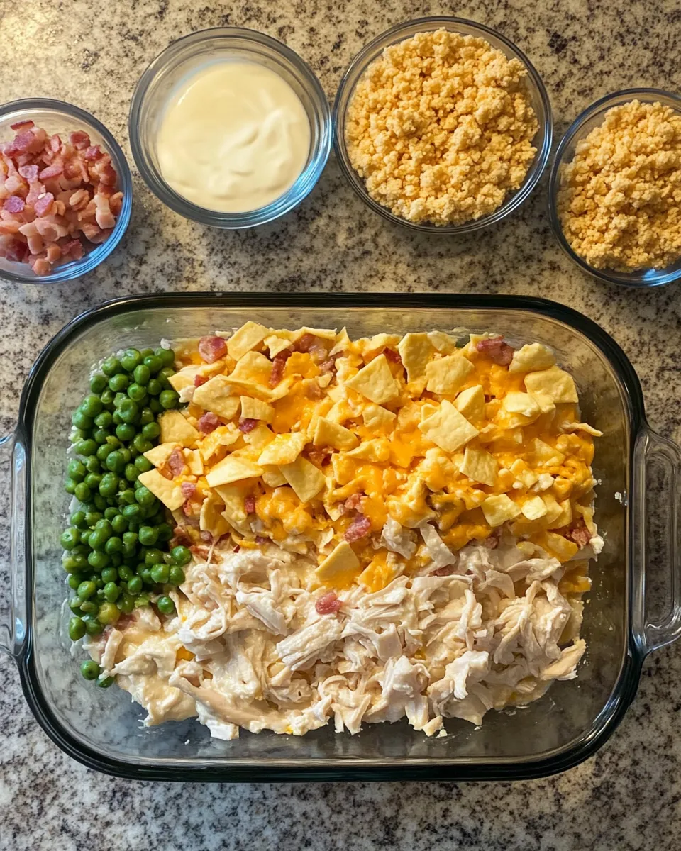 Ingredients for Savor the Crunch: Irresistible Chicken Bacon Crunch Casserole Delight
