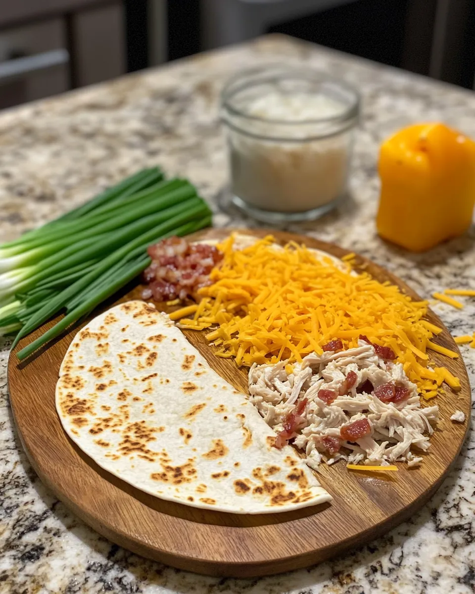 Ingredients for Savor the Flavor: Irresistible Chicken Bacon Ranch Quesadillas You Need to Try