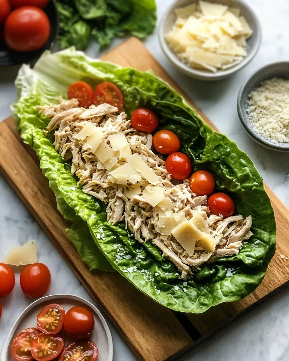 Ingredients for Savor the Crunch: Delightful Chicken Caesar Lettuce Boats for a Guilt-Free Treat