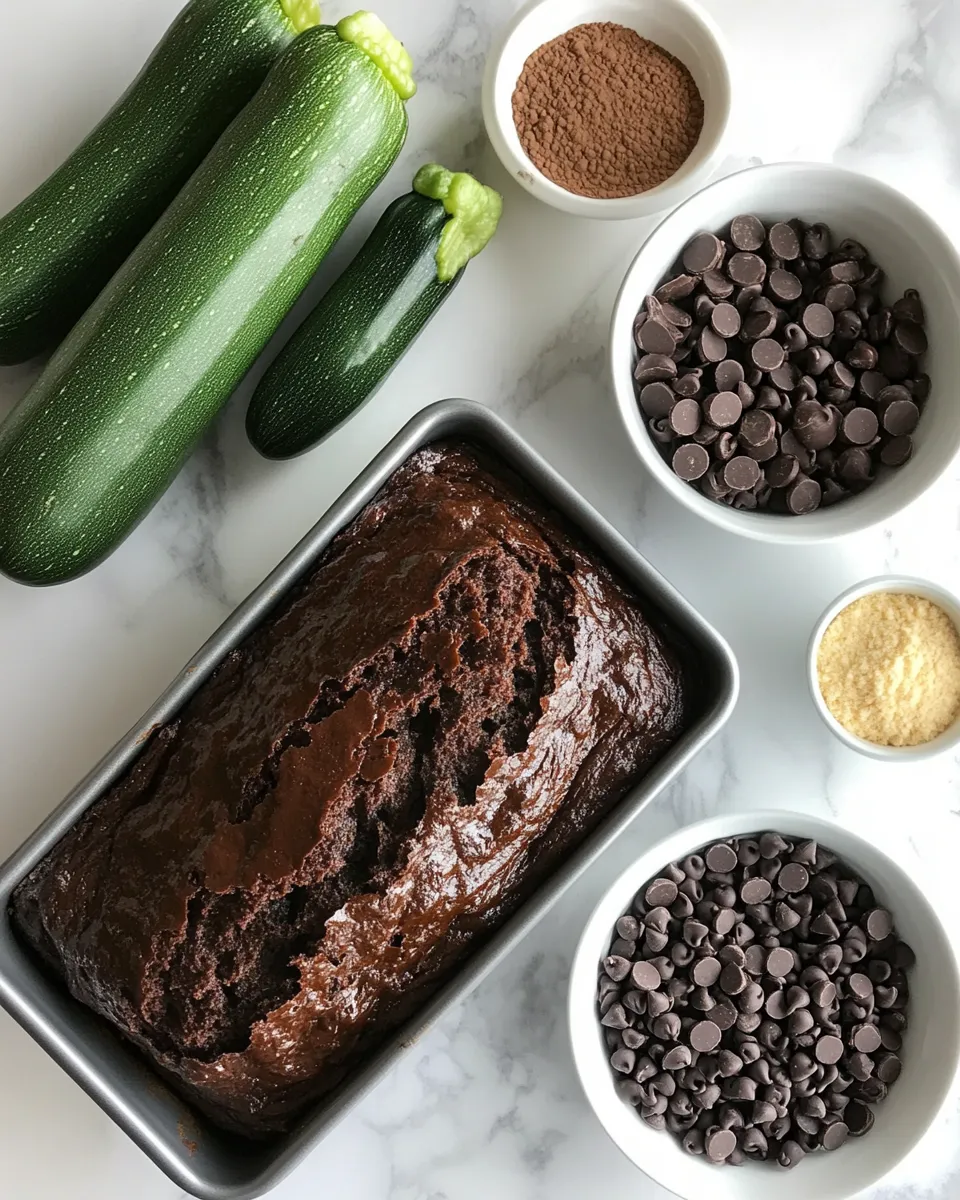 Ingredients for Indulge in Guilt-Free Decadence: Irresistible Chocolate Zucchini Bread Recipe