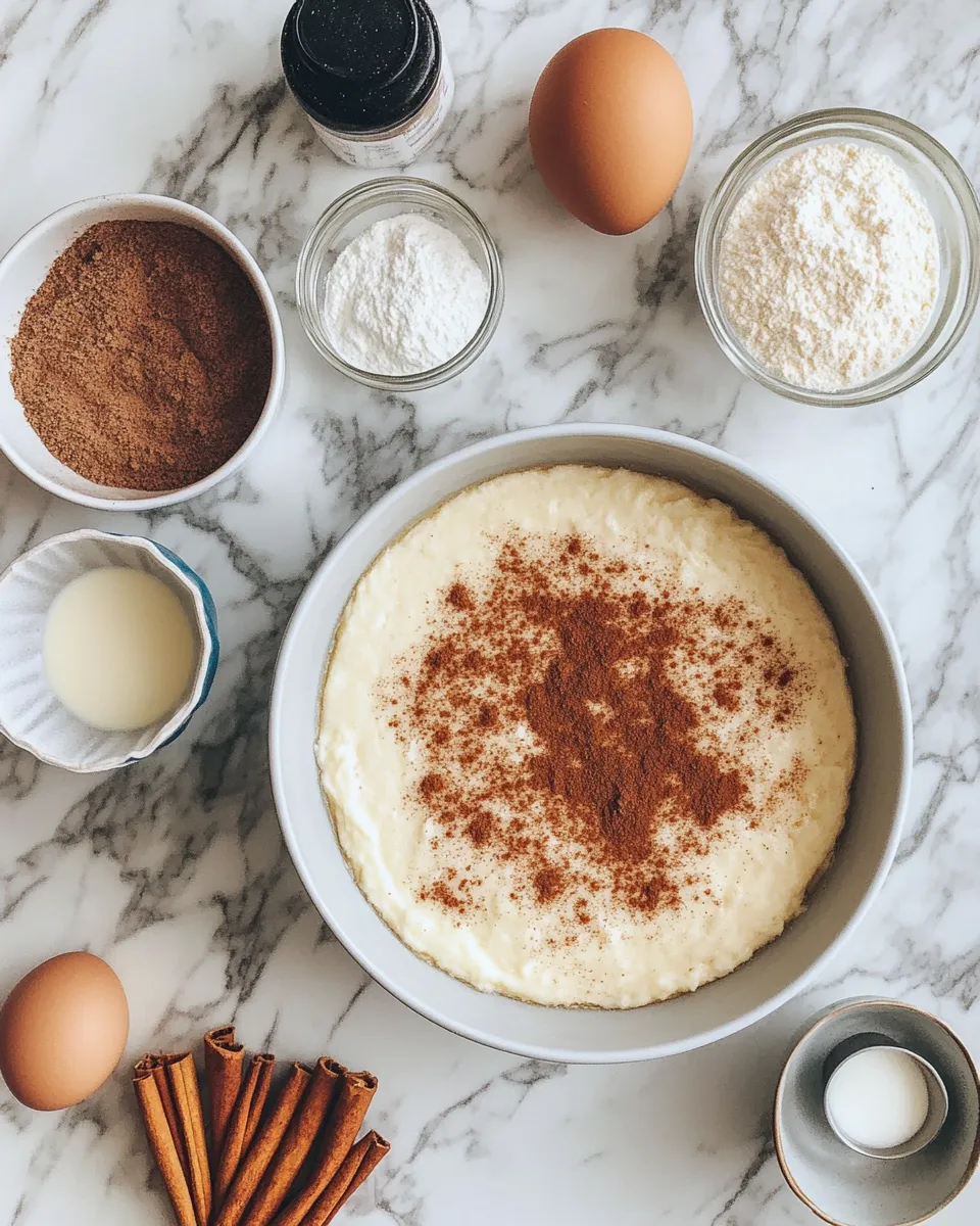 Ingredients for Irresistibly Delicious Cinnamon Roll Coffee Cake: A Perfect Morning Treat