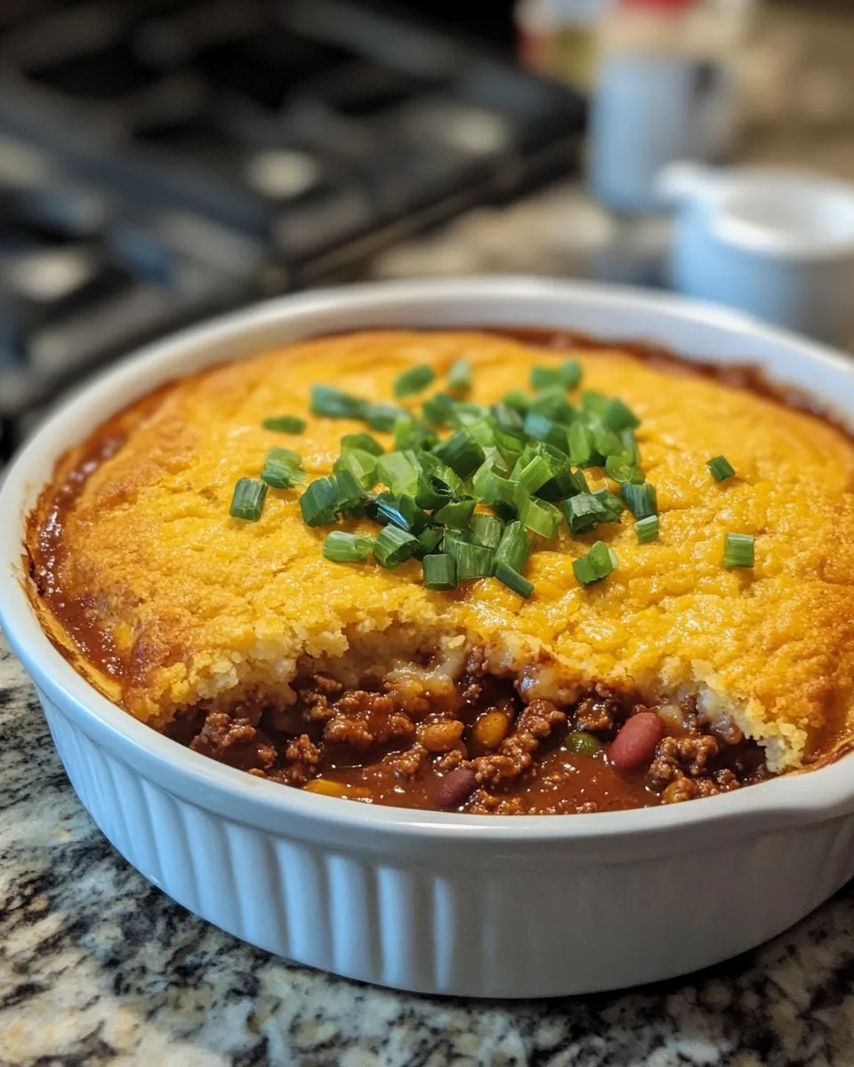 Ingredients for Hearty Cornbread-Topped Chili Pot Pies: A Cozy Comfort Food Delight