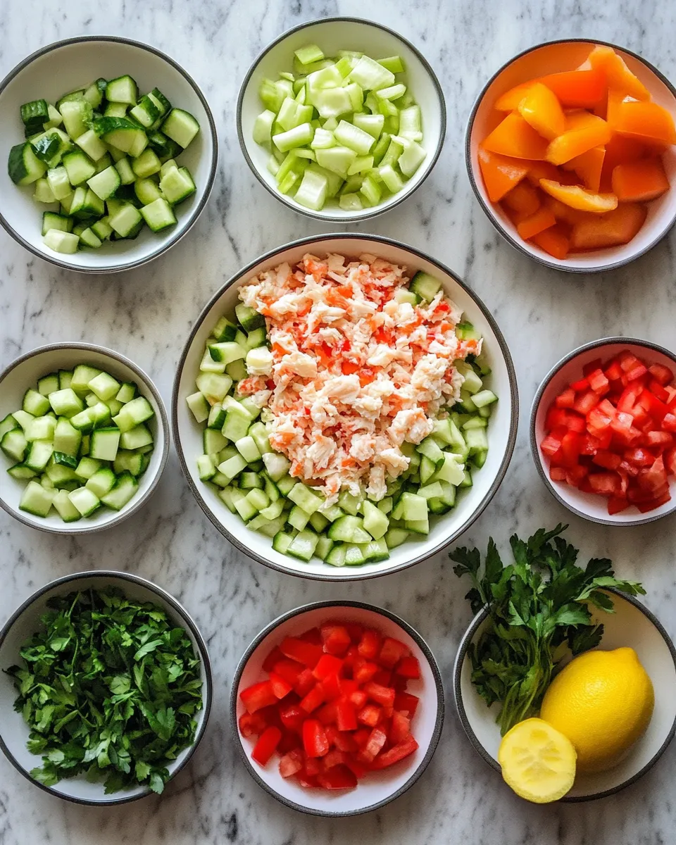 Ingredients for Crab Salad Recipe: A Refreshing Taste of the Sea in Every Bite