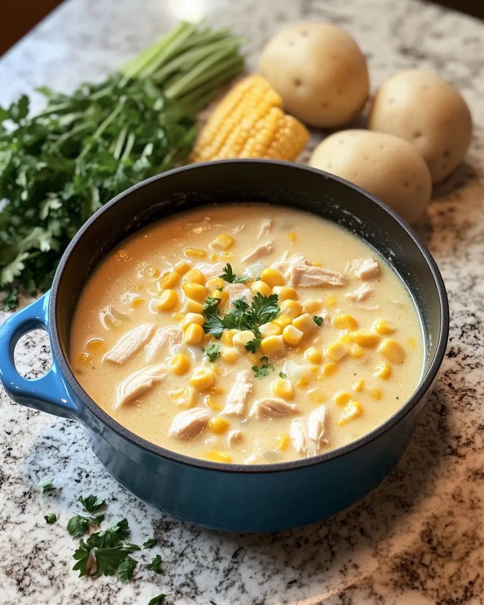 Ingredients for Sip Into Comfort with Irresistible Creamy Chicken Corn Chowder