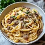 Photo of featured for Indulge in Creamy Garlic Beef Pasta: A Comforting Delight for Your Dinner Table