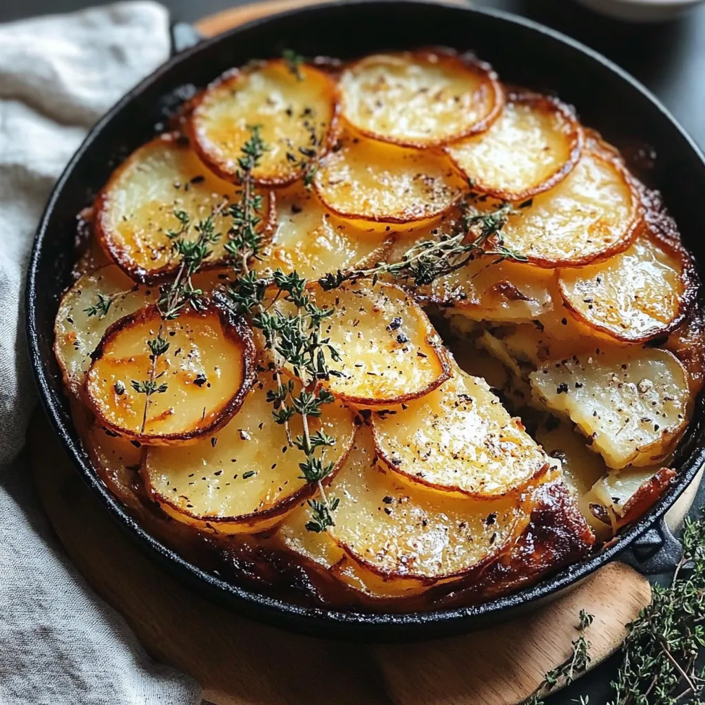 Photo of featured for Crispy Balsamic Potato Torte: A Savory Delight Infused with Fresh Thyme