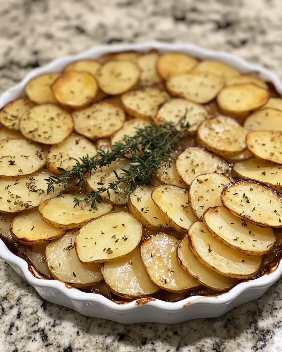 Ingredients for Crispy Balsamic Potato Torte: A Savory Delight Infused with Fresh Thyme