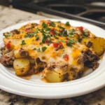 Photo of featured for Savor the Flavor: Irresistible Crockpot Cheesesteak Potato Casserole Delight