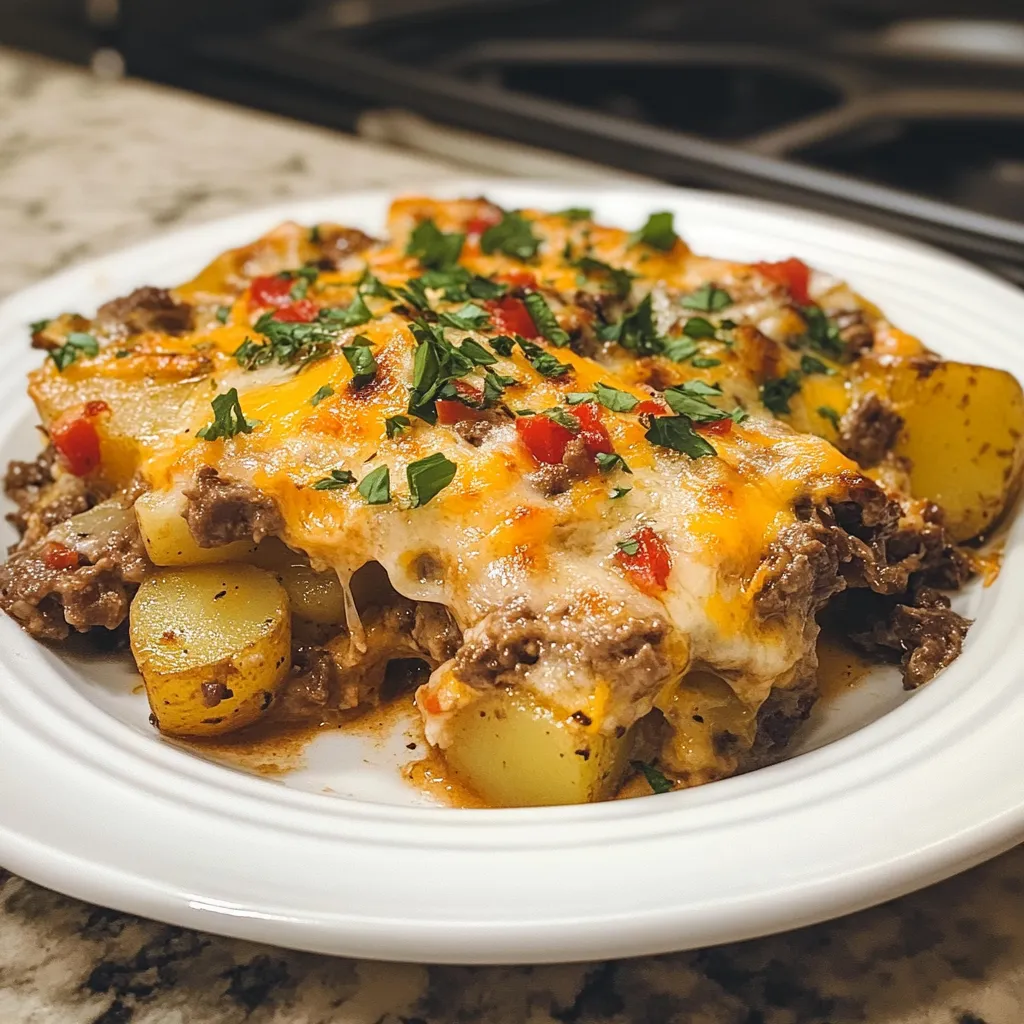 Photo of featured for Savor the Flavor: Irresistible Crockpot Cheesesteak Potato Casserole Delight