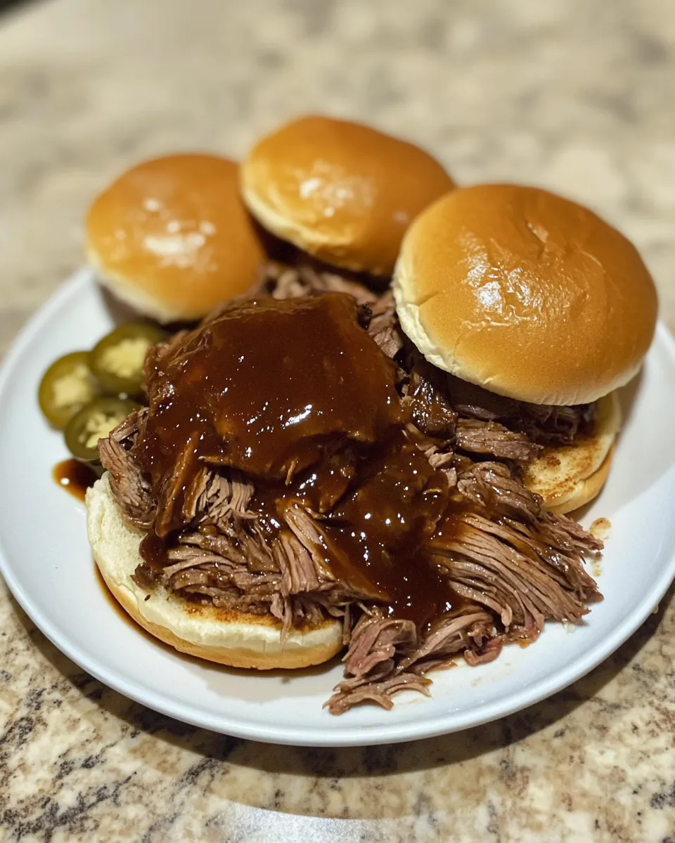 Ingredients for Saddle Up for Flavor: Irresistible Crockpot Cowboy Sandwiches