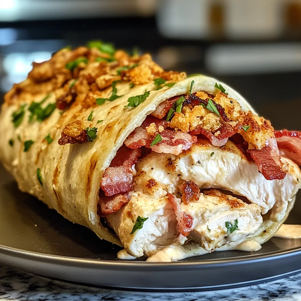 Photo of featured for Wrap It Up: The Ultimate Crunchy Bacon Chicken Ranch Delight