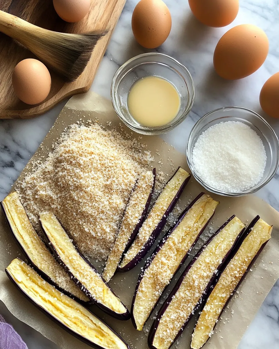 Ingredients for Crispy Eggplant Fries: A Delicious Twist on a Classic Snack
