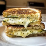 Photo of featured for Irresistibly Cheesy: Garlic Butter Zucchini Grilled Cheese Delight
