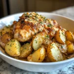 Photo of featured for Savory Garlic Parmesan Chicken Potatoes: A Comfort Food Delight
