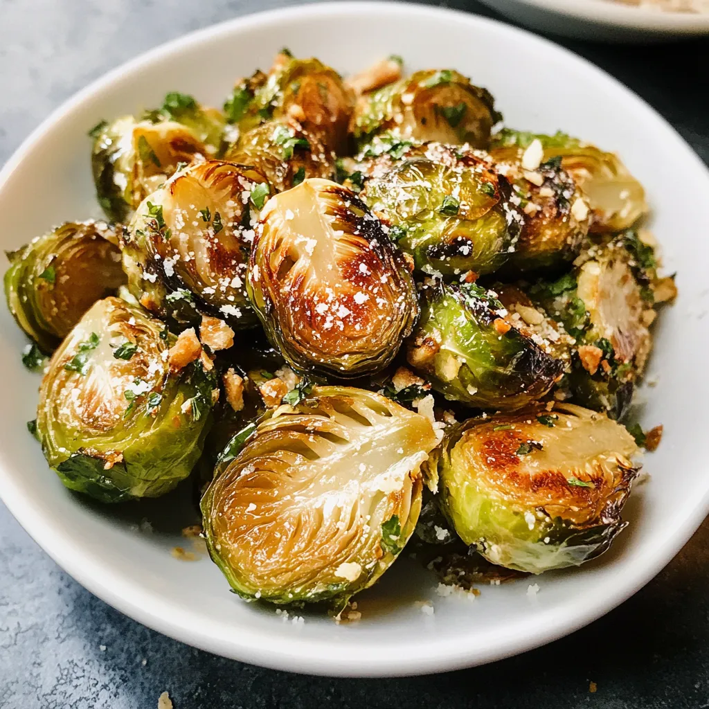Photo of featured for Savor the Flavor: Irresistible Garlic Parmesan Roasted Brussels Sprouts