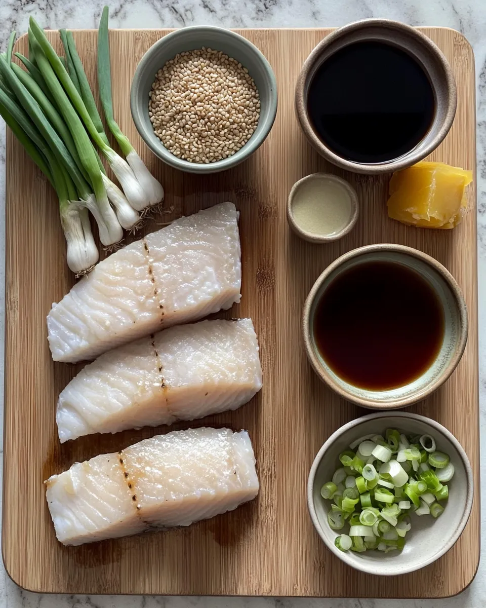 Ingredients for Savor the Flavor: Irresistible Ginger Soy Cod Recipe You'll Love