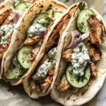 Photo of featured for Savor the Flavor: Greek Chicken Gyros with Refreshing Cucumber Tzatziki