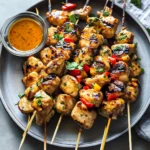 Photo of featured for Savor the Flavors of Summer with Grilled Thai Coconut Chicken Skewers