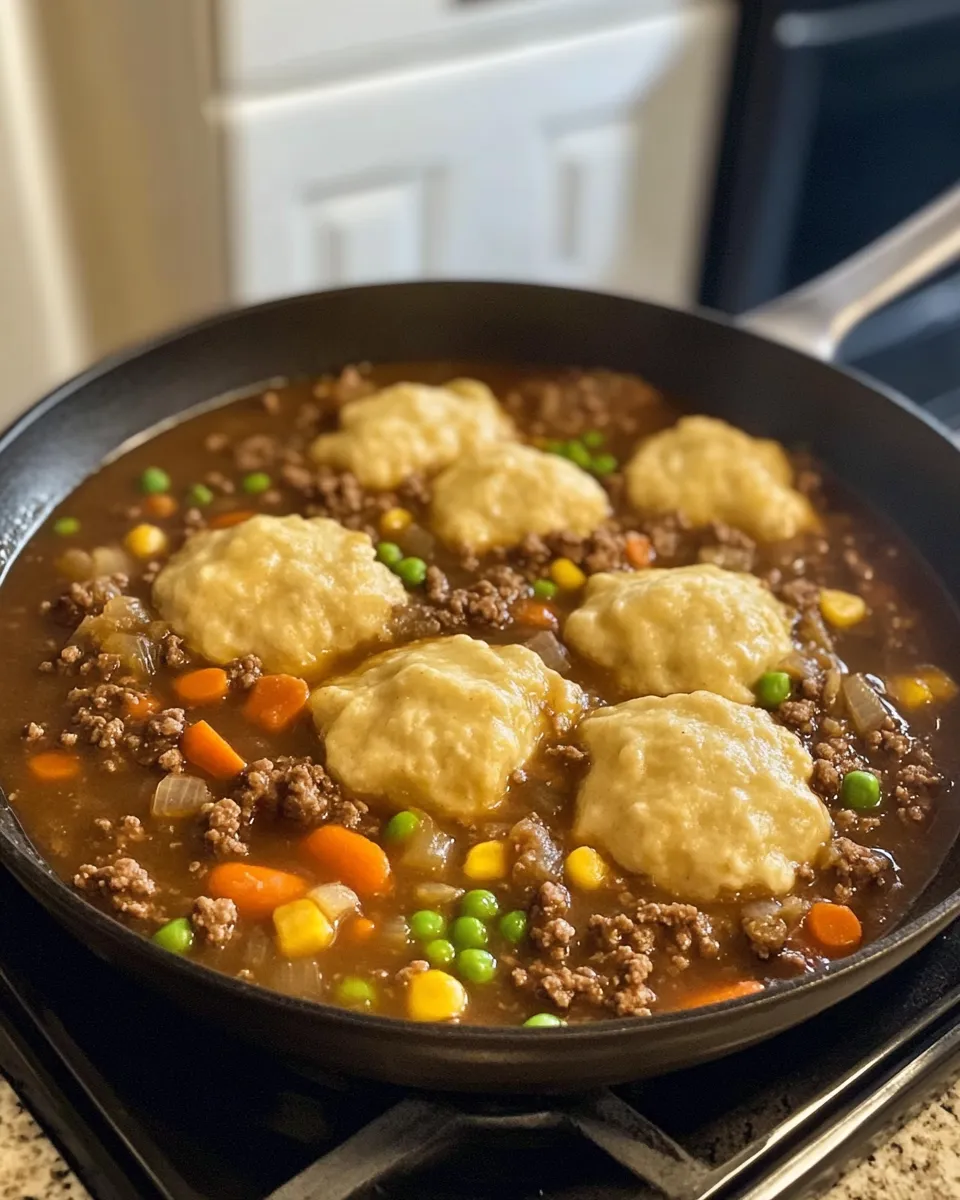 Ingredients for Savory Comfort: Ground Beef and Dumplings That Will Warm Your Soul