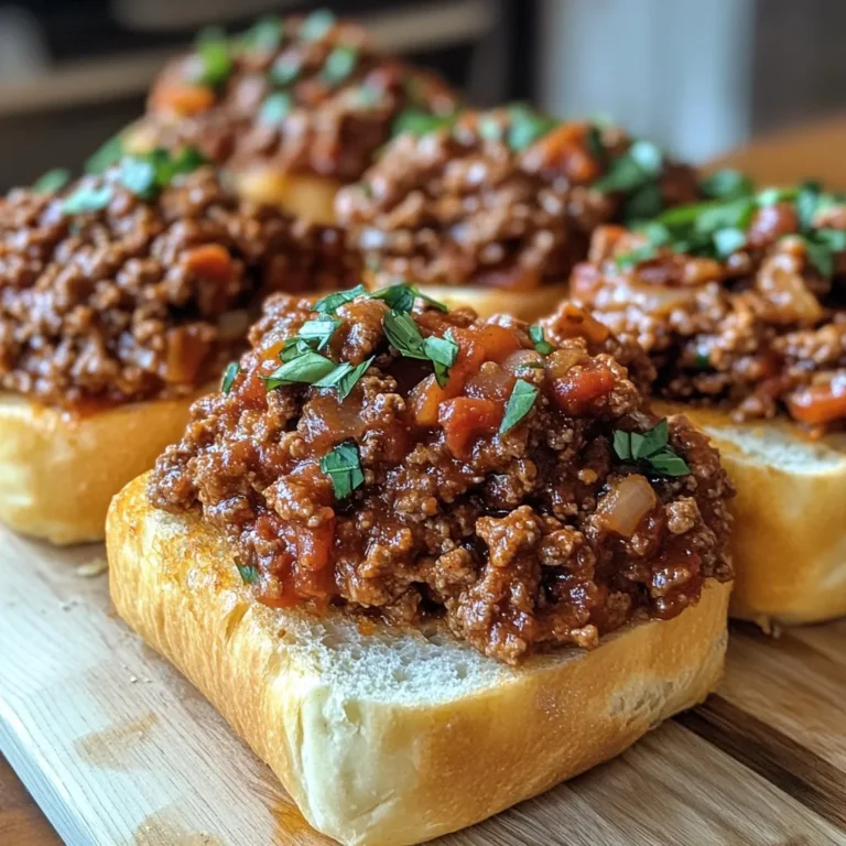Photo of featured for Savor the Twist: Italian Garlic Bread Sloppy Joes That Will Wow Your Taste Buds