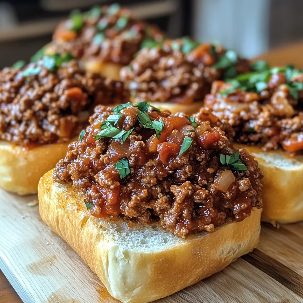Photo of featured for Savor the Twist: Italian Garlic Bread Sloppy Joes That Will Wow Your Taste Buds