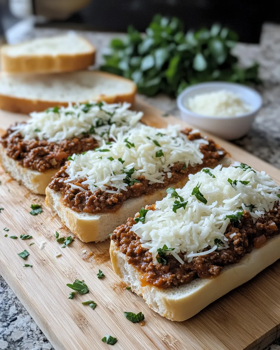 Ingredients for Savor the Twist: Italian Garlic Bread Sloppy Joes That Will Wow Your Taste Buds