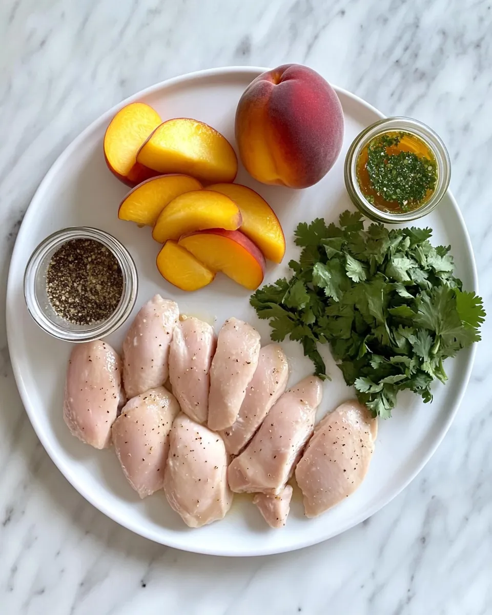 Ingredients for Spice Up Your Dinner: Irresistible Jalapeño Peach Chicken Recipe