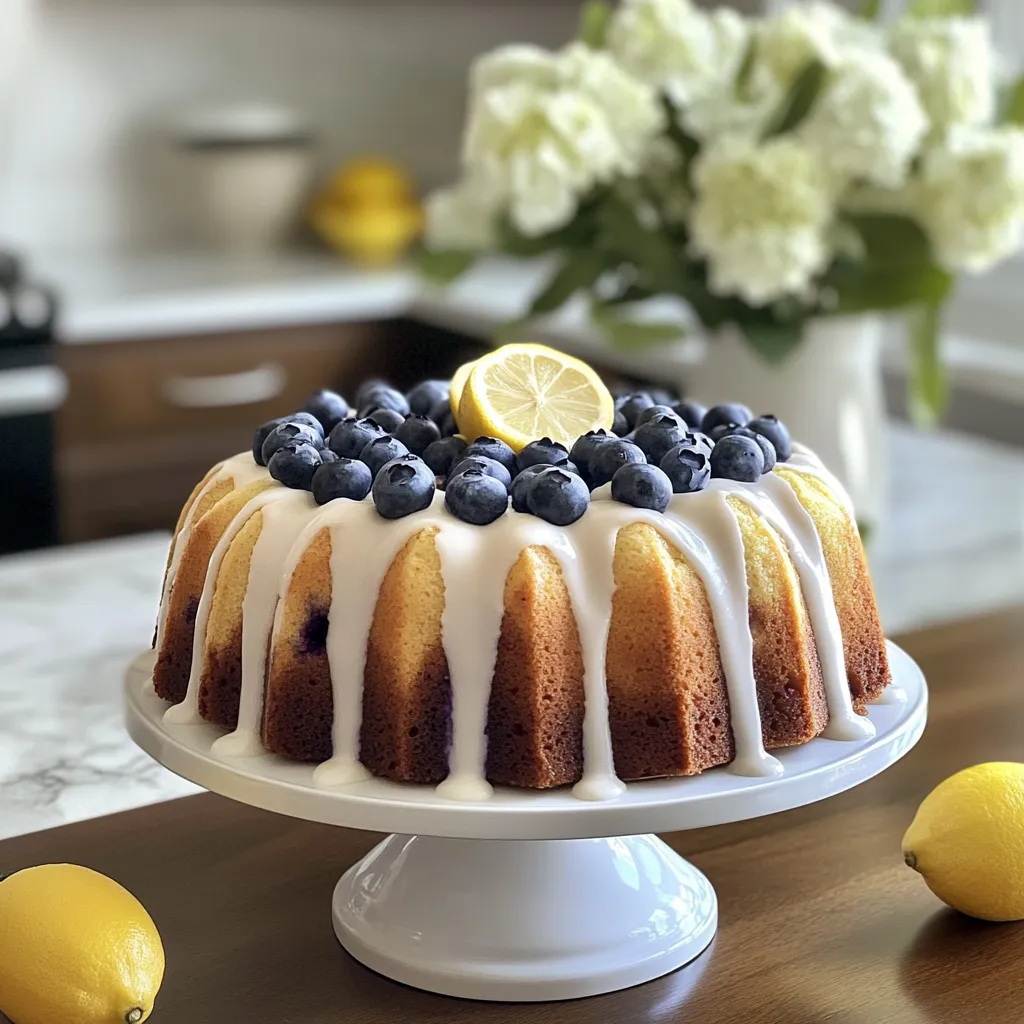 Photo of featured for Zesty Delights: The Perfect Lemon Blueberry Pound Cake Recipe