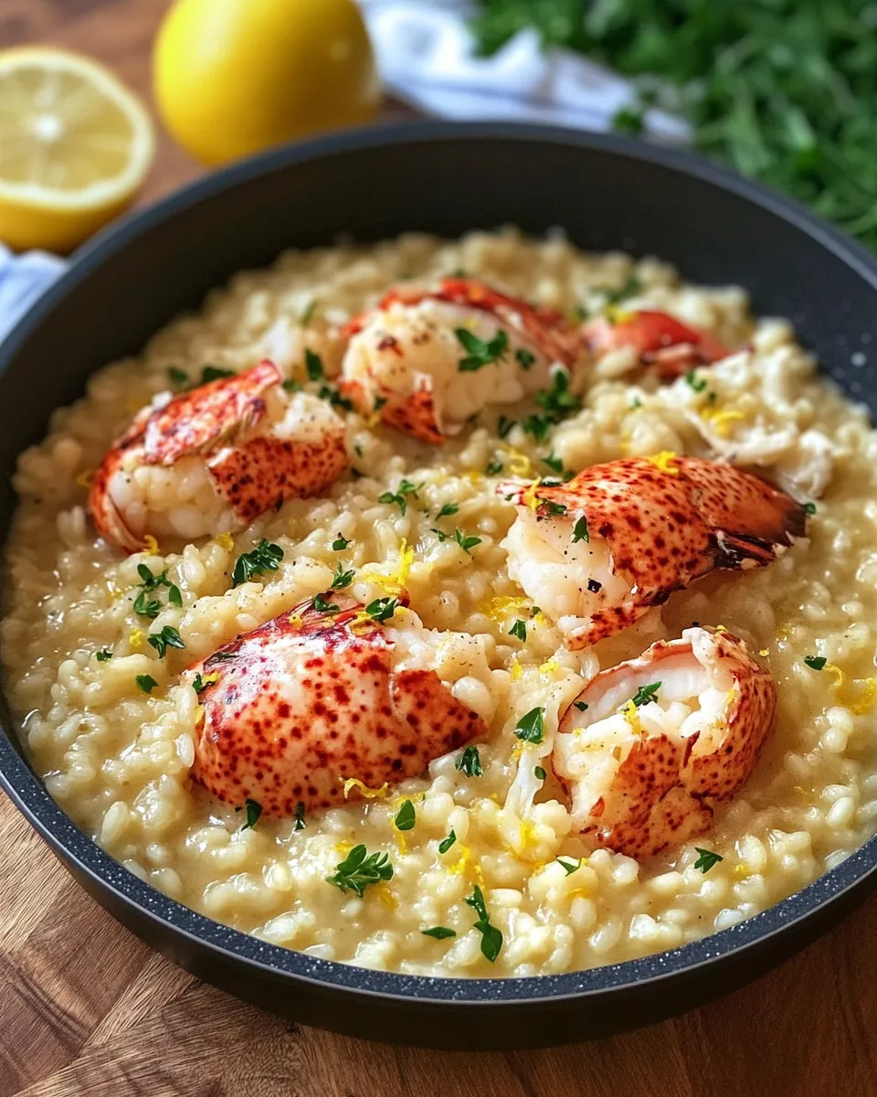 Ingredients for Savor the Zest: Irresistible Lemon Butter Lobster Risotto Awaits